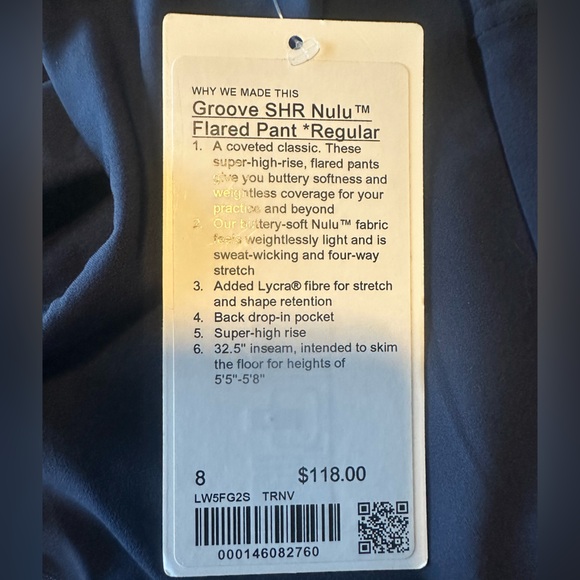 Lululemon Athletica Groove  Blue Flare Pants with High Waist - Picture 7 of 9